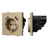 Механизм розетки с USB зарядкой SCT-NOBE-MUAA-SFPL-GD (230V, 16A) (Arlight, -)