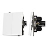 Механизм выключателя двухклавишный проходной SWT-TENDO-MKP2-PL-WH (230V, 10A) (Arlight, -)