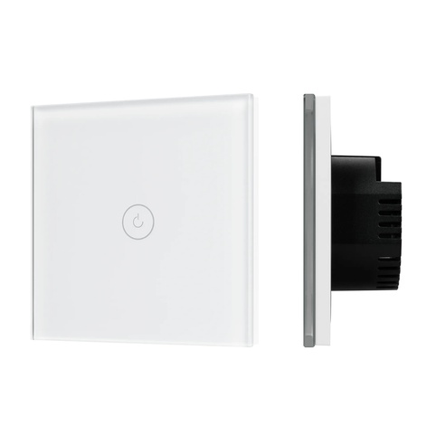 Выключатель сенсорный SWT-OMALI-S01-ZB-WH (250V, 10A, Zigbee) (Arlight, Стекло)