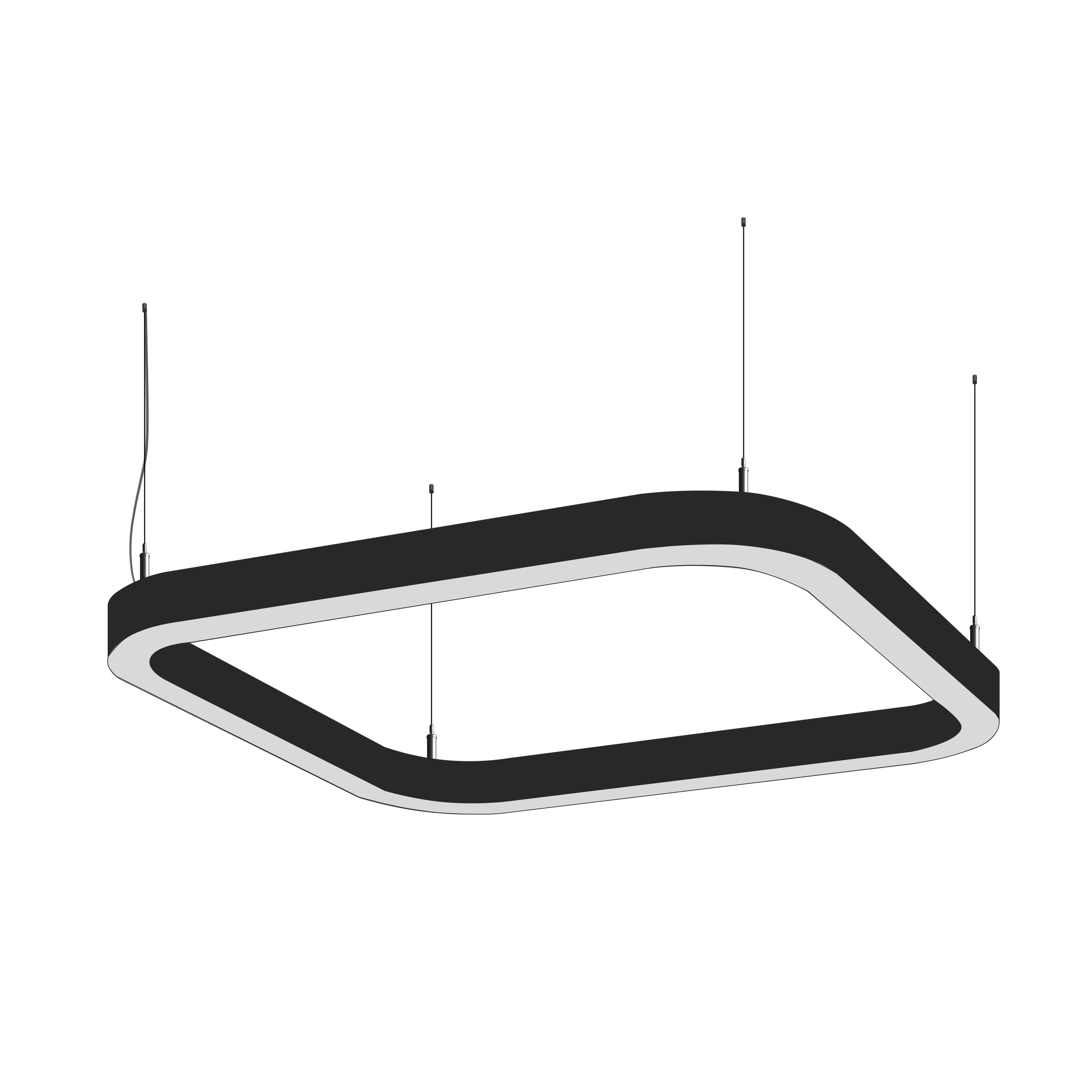 Cветодиодный фигурный светильник MS-ELLIPSE Суперэллипс 2000mm 120W 3000/4000/6000К