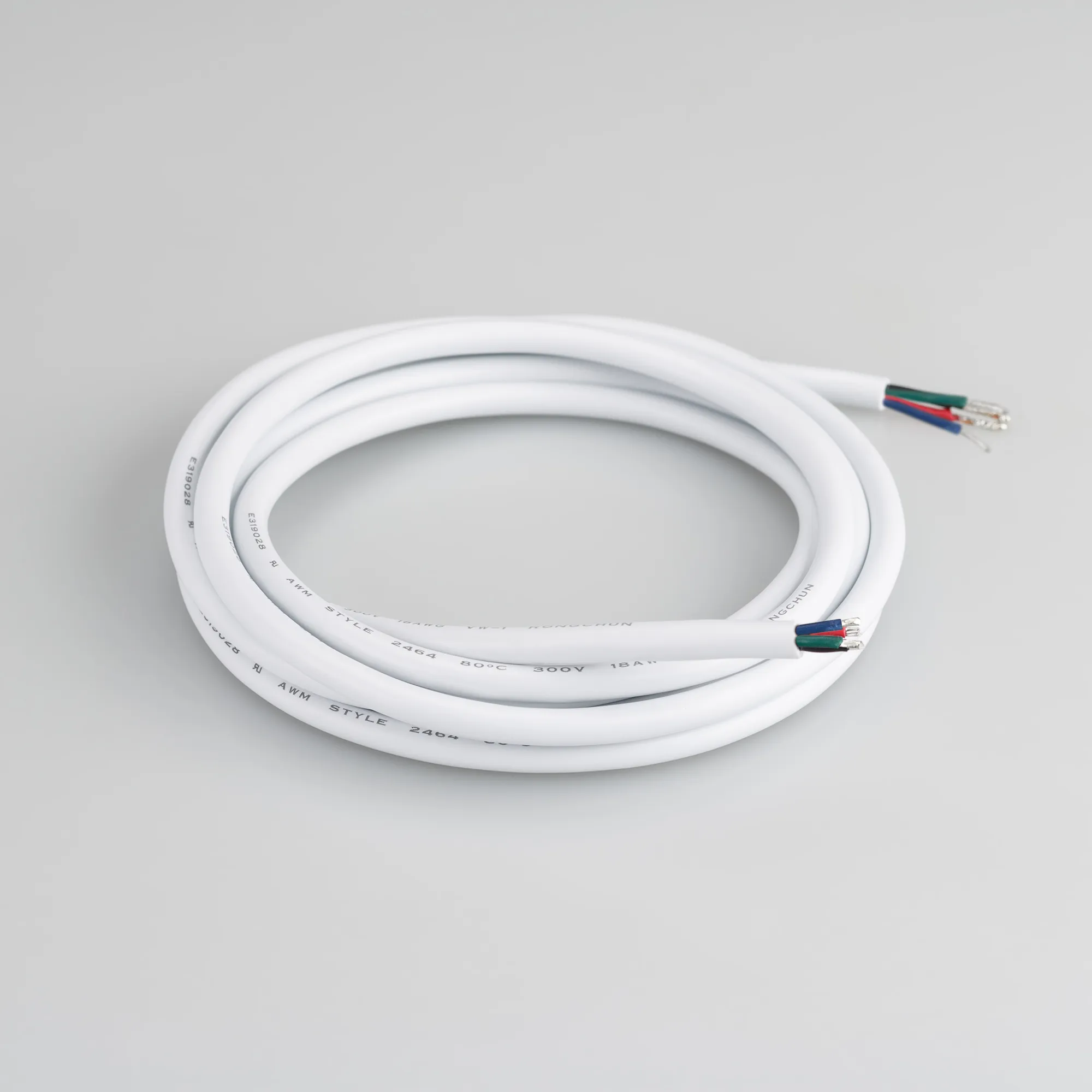 Провод питания ARL-MOONLIGHT-20AWG-4W-D4.5-CU-2000 White (Arlight, Закрытый) - изображение товара